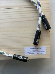 XLO Reference-3 R3-1-0.5M Single Ended Audio Pair Of RCA Cables 1.64FT