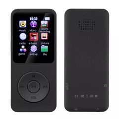 Black MP3 Player Bluetooth 5.0 HiFi Lossless Sound FM Radio Voice Recorder NEW