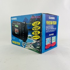 CASIO Freedom Vision LCD Color TV with FM / AM Clock Radio | AV-100 | Portable