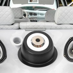 2 Pcs Universal Speaker Enclosures for 6.5 Inch Speakers – Durable ABS Plastic
