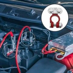 Universal 2 Car Battery Terminal Connector Top Post Positive Negative Heavy Duty