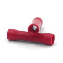 1000pcs Red Fully Insulated 22-16AWG Wire Crimp Butt Connectors Splice Terminals