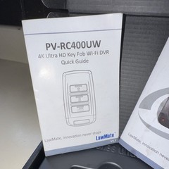LawMate PV-RC400UW 4K Ultra HD Wi-Fi Key Fob DVR w/ USB-C Cable & Guide