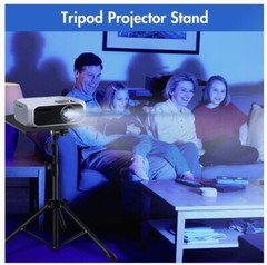 Portable Tripod Stand With Tray For Projector/Laptop/Camera, Adjustable 17”-55”