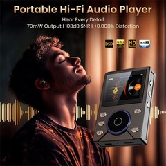 Pocket-Sized Hi-Fi 50-Hour Lossless Sound 32 GB TF Card Expansion Music Player