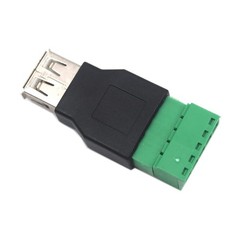 USB 2.0 5 Pin Female Terminal Block Connector, USB Plug Bolt Screw Solderless…