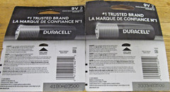 BRAND NEW SEALED DURACELL 4 PCS 2-2PKS 9 VOLT BATTERIES EXP. 2029 FREE SHIP 9V2