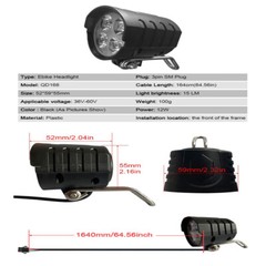 36V/48V 1500W Motors KT-35A Sinewave Controller Front Tail Light LCD Display Set
