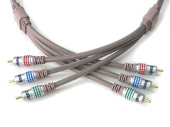 KnuKonceptz Double Shieled OFC RCA Component Video Cable Gold Plated 17′ 5M