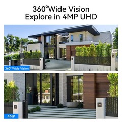 4MP Solar Security Cameras Outdoor Wireless 4-Cam Kit 2-Way Audio Night Vision