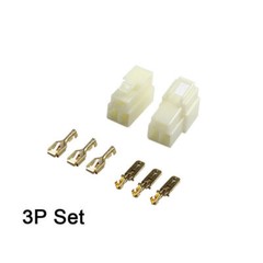 5 Sets 6.3mm 2-8 Pin Electrical Wire Connector Male Female Socket Plug Terminals