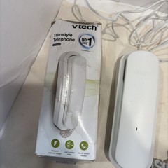 VTech Trimstyle Corded Telephone White Wall Desk Phone w/ Original Box
