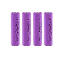186&&&50 Battery for 2 Pack 3.7 Volt 186&&&50 Rechargeable 3000mAh Blue