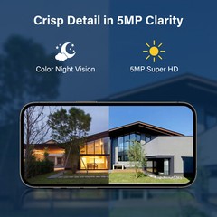 5MP Wireless Security Camera Outdoor IP Network Night Vision for J-series IP66