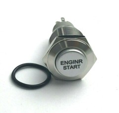 EnginR LED Momentary Stainless Steel Push Button Panel Mount Power Switch LOT
