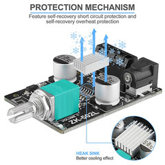502L 50W*2 MINI 5.0 Bluetooth Amplifier Board Wireless Audio Digital Power US