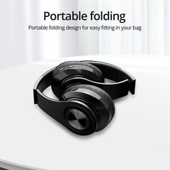 Wireless Bluetooth 5.0 Headphones Over Ear LED Headset Stereo Noise Cancelling