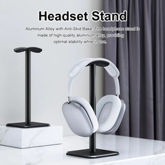 Universal Headphone Stand Aluminum Alloy Desk Headset Holder for Gaming Office