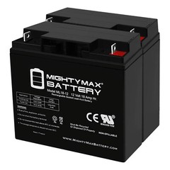 Mighty Max 2 Pack – 12V 18AH SLA Battery for Boosterpac ES5000 Battery Booster