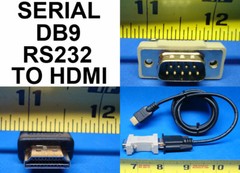 us seller NEW HDMI TO DB9 SERIAL VGA RS232 9-PIN ADAPTER CABLE LEAD. Getwiredusa