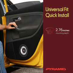 6.5 Inch Car Woofer Speaker – 300 Watt High Powered White Injected Polypropylene