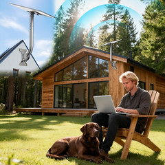 Starlink Gen 3 Mount, 180° Adjustable, Heavy-Duty Metal, Black, Wall/Roof Mount