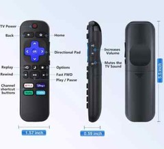 2pack Remote Control Replacement for All Roku TV TCL/Hisense/Onn Roku