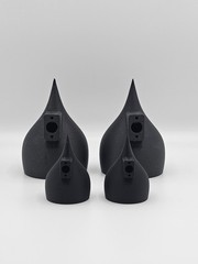 Tweeter /midrange Pods Rare Billet Designed For Surface Mount On A Pillar