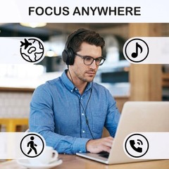 Wired Earbuds 2 Pack In Ear Headphones 3.5mm Mic Volume Control Stereo Noise Is.