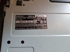 Sony BDP-S1700 Streaming Blu-ray + DVD Disc Player Working But NO Remote