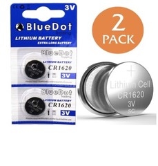 2 Pack *Exp. 2028* CR1620 3V Watch Remote Battery ECR1620 KCR1620 DL1620 5009LC
