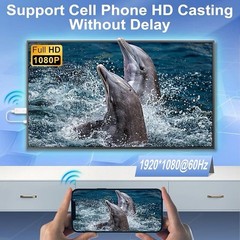 Wireless HDMI Display Dongle 1080P Adapter for Phone Laptop to TV Projector