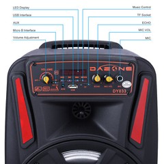 1000W Portable Wireless bluetooth Speaker Super Bass Stereo Radio FM TF AUX USB