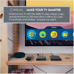 Portable 4K Media Player – MP4, MKV, MP3, JPG, HDMI, AV