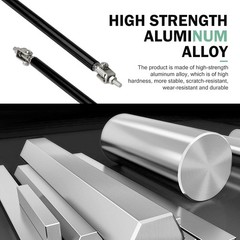 2 PCS Adjustable Splitter Strut Rods, 8″ – 11″ Front B Size: 2 PCSColor: Black