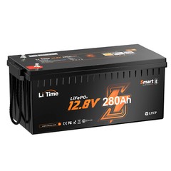 LiTime 12V 280Ah Bluetooth LiFePO4 Lithium Battery For RV Solar Boat-Refurbished