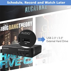 Mediasonic HomeWorx HDTV ATSC Digital Converter Box with TV Recording (HW130STB)