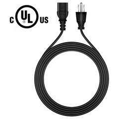 AC Power Cord Cable For Dell UltraSharp U3219Q U3419W U2719DC U2419HX Monitor