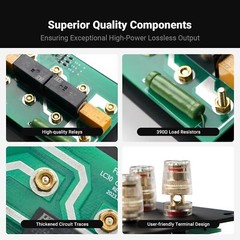 Fosi Audio LC30 Amplifier Speaker Switcher 2-in-2 Out Dual Analog VU Meter Box
