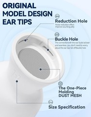 4 Pairs Replacement Ear Tips for Airpods Pro 2Nd/1St Generation with Portable St