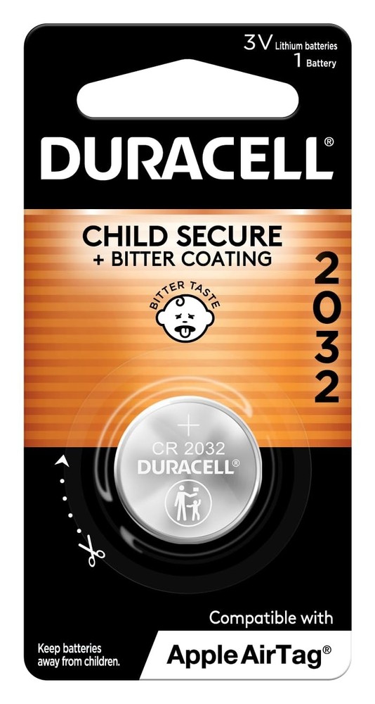 Duracell 2032 Lithium Battery, 1 Count Pack (Pack 1 of 1), color