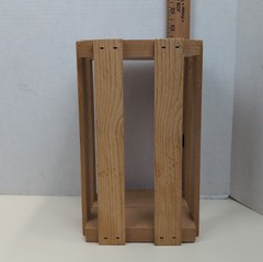 Vintage Napa Valley Wine Crate Wooden CD Compact Disc Storage Box Rustic Decor