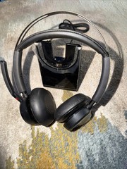 Poly Voyager Focus 2 Bluetooth Headset UC w/Stand NEW in BOX