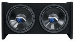 Rockville R1V212P Dual 12″ 1200w Car Audio Subwoofers Vented Sub Enclosure Box