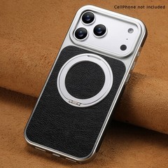 Classic Textured Crazy Horse Pattern Slim PU Leather Case fits iPhone 17 Pro Max