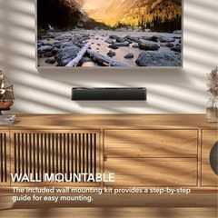 Versatile 60W Compact Soundbar with Night Mode & Dynamic EQ – Perfect for TV