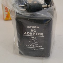 Arista 672 AC Adapter Power Supply 6 Volts, 100 MA, New Old Stock