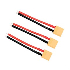 3 Pcs XT90 Male Connectors w/ 10cm 12AWG Wire for Turnigy Zippy Lipo -44