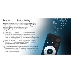 Remote Controller with Voice Activation and Motion Sensing for Ugoos TOX1 TOX3