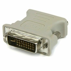 DVI-I Male Dual-Link 24+5 to VGA Female DE-15 Video Monitor Adapter Converter US